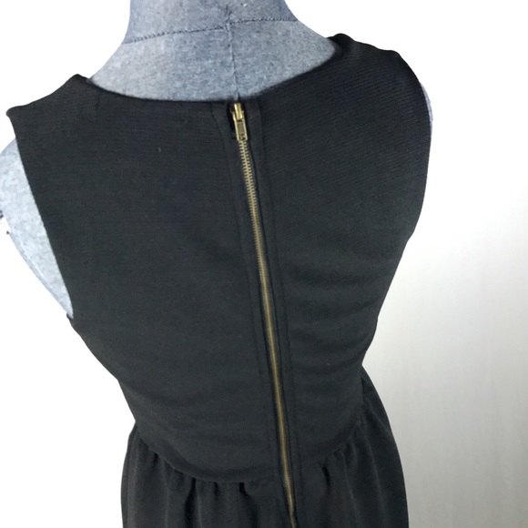 Forever 21 Women's Size S Black Solid Skater Dress - Picture 6 of 8